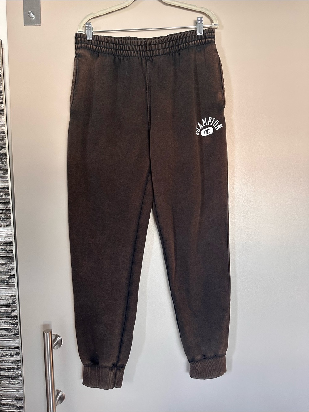 Champion Men’s Charcoal Logo Fleece Joggers